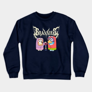 Grannies Bluey Black Metal Crewneck Sweatshirt